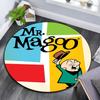 Mr. Magoo pattern round rug,Carpet Rug for Living Room Bedroom Playroom ,Non-slip Floor Mat,Holiday Gifts and Birthday Gifts.