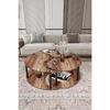 Yin Yang Unity Serenity Coffee Table 3 Pieces Madran Walnut-90 Cm