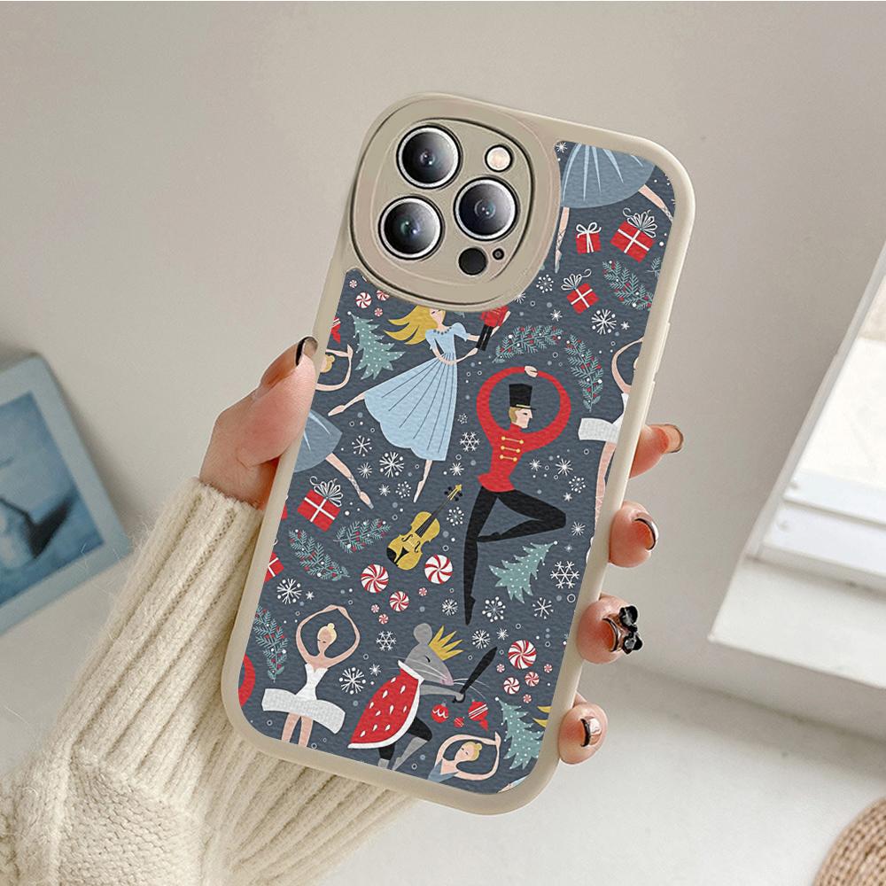 Чехол для телефона Clara's Nutcracker Ballet Repeat для iPhone 14 13 11 12 Pro MAX 13 12 MiNi 7 8 14 plus SE2020 X XS XR из овчины