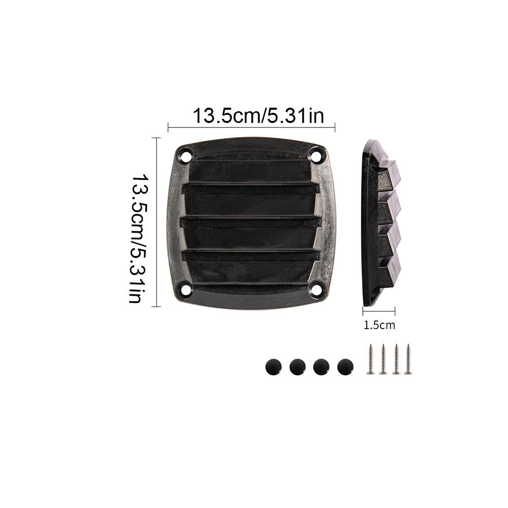 Plastic Square Vent Cover Retrofit 8.5/13cm Louvered Vents Water Outlet Accessories Boat Air Vent Caravan Boat Application