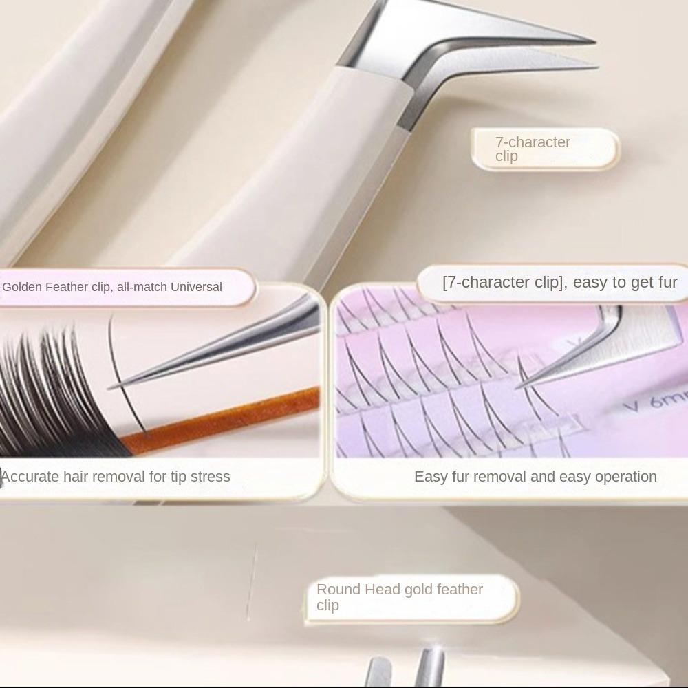 Tweezers Fake Eyelashes Extensions Anti-static Eyelash Extension Tweezer Eyelash Tweezers Women