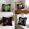 Чехол на подушку с логотипом группы KMFDM, стираный лен, мягкий, дышащий, декоративный чехол для дивана, домашний чехол для подушки