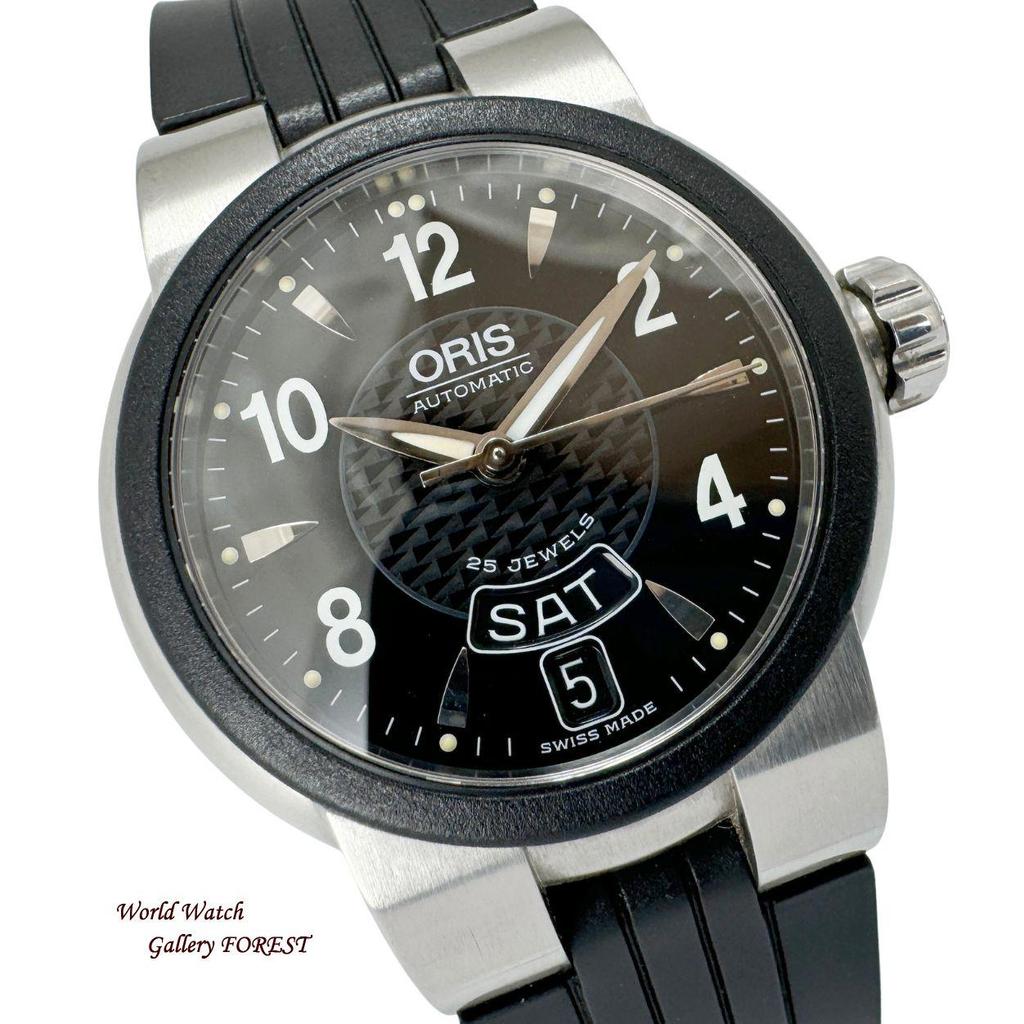 Б/у [ORIS TT1 Day Date] 7523-44 Б/у мужские часы с автоподзаводом черный циферблат A класс