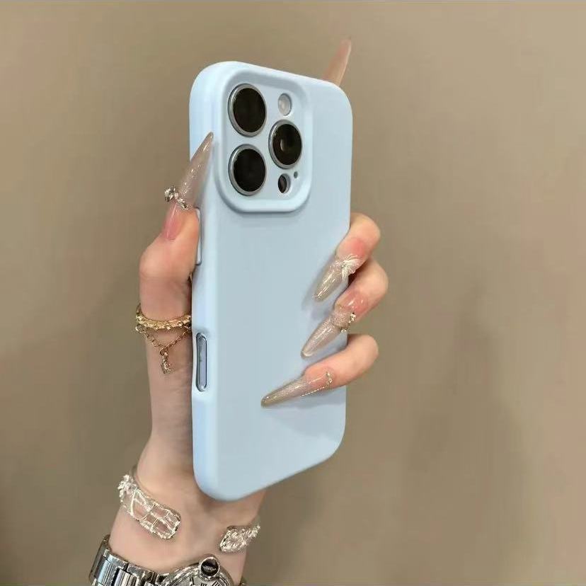 Роскошный Матовый Мягкий Силиконовый TPU Чехол для iPhone 16 15 14 Plus 11 Pro Max Простой Однотонный Резиновый Конфетный Цвет Ударопрочный Чехол
