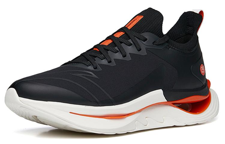 Men's Sneakers Anta Running Shoes Men's Black Orange