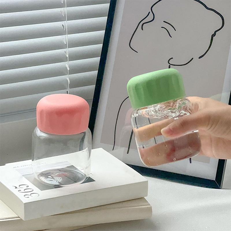 300 мл Маленькая бутылка для воды Пластиковая Портативная Герметичная Кружка Стакан для питья сока и молока со шкалой Подходит для улицы, кухни, школы