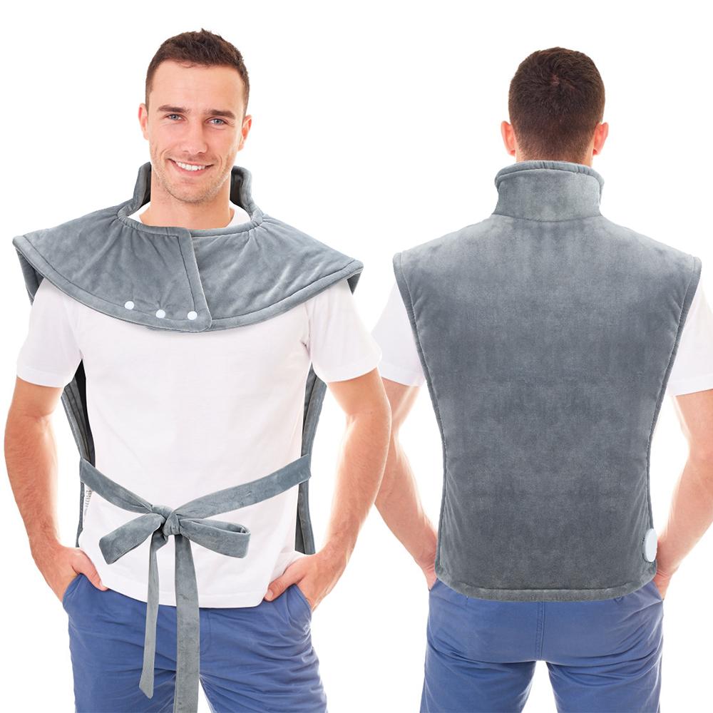 60x90cm Electric Heated Shawl 3 Level Heating Adjustable Temperature for Neck Back Waist Winter Warmth Home Office