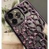 Роскошный полый гальванический зеркальный чехол для iPhone 15, 14, 13, 12, 11 Pro Max, чехлы для защиты от падения