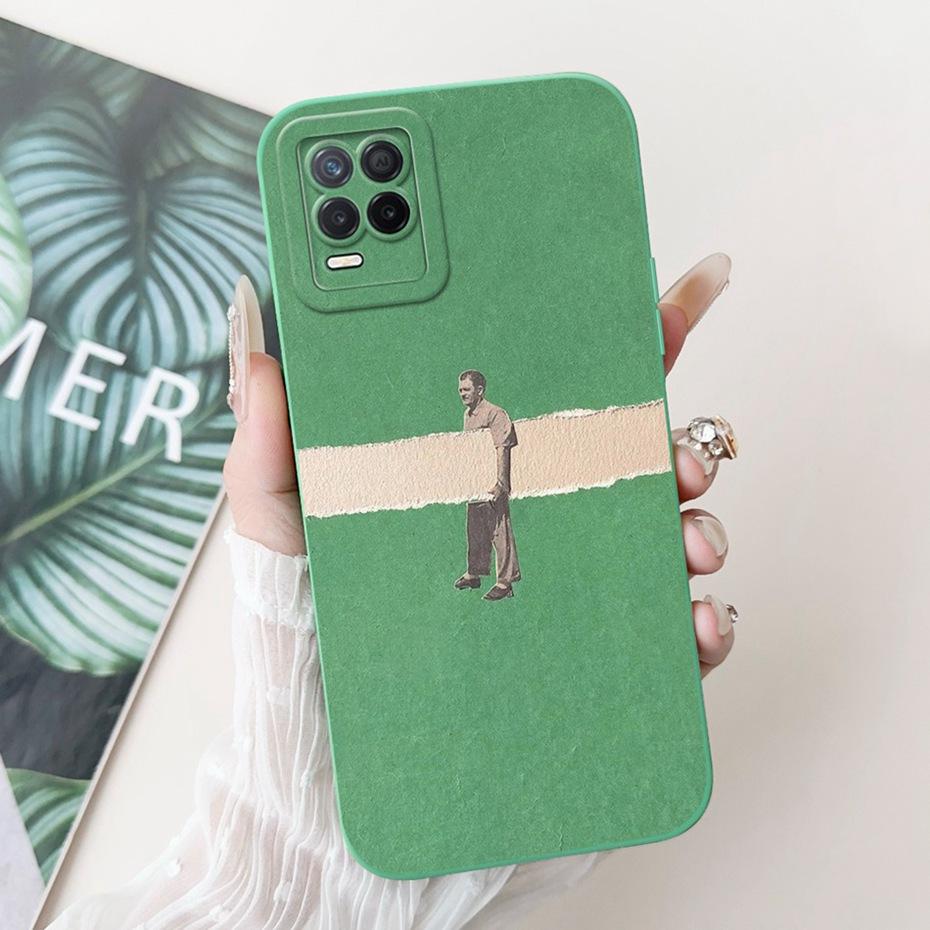 For Realme 8 5G Beautiful Butterfly Floral Printed Phone Case For Realme V13 5G Realme8 RMX3241 Soft Silicone Jelly Cases