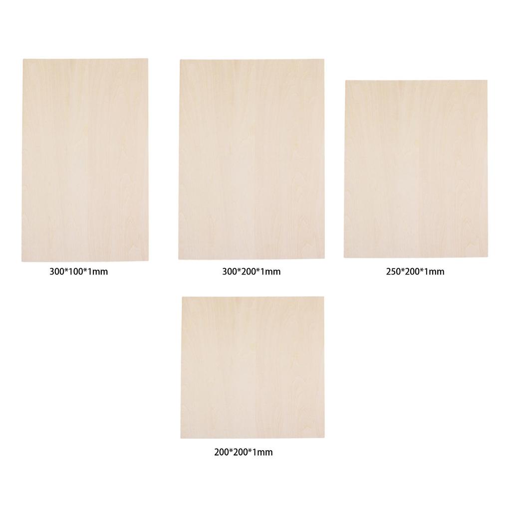 5 Штук Деревянных Листов Материалы для DIY-Проектов Поделки для Корабля Лодки Самолета