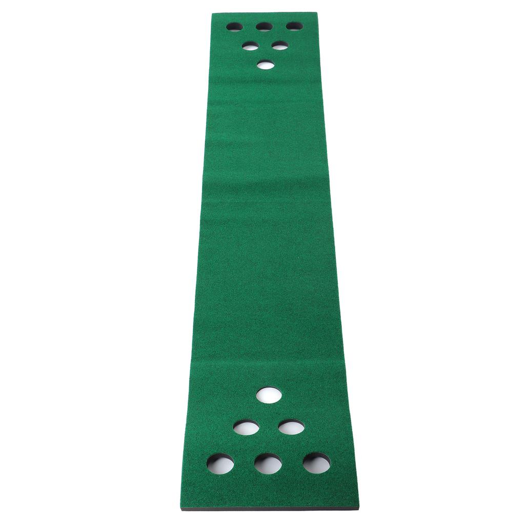 Golf Putting Mat Golf Putting Green Mat with 12 Putting Green 2 Balls 1 Putter for Golf Putting Game