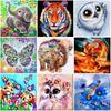 Pattern Animal 5D Diy Diamond Painting Butterfly Full Round Drill Tiger Diamond Mosaic Embroidery Painting New Year Gift