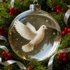 Bird Christmas Ball Ornament Shatterproof Plastic Clear Ball Ornament with Lifelike Birds Holiday Hanging Baubles for Xmas Tree Decor