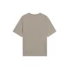 Li Ning Chinese Character Embroidery Solid Color Round Neck Casual Short Sleeve T-Shirt Unisex Tops Clay-Brown AHSSB43-6