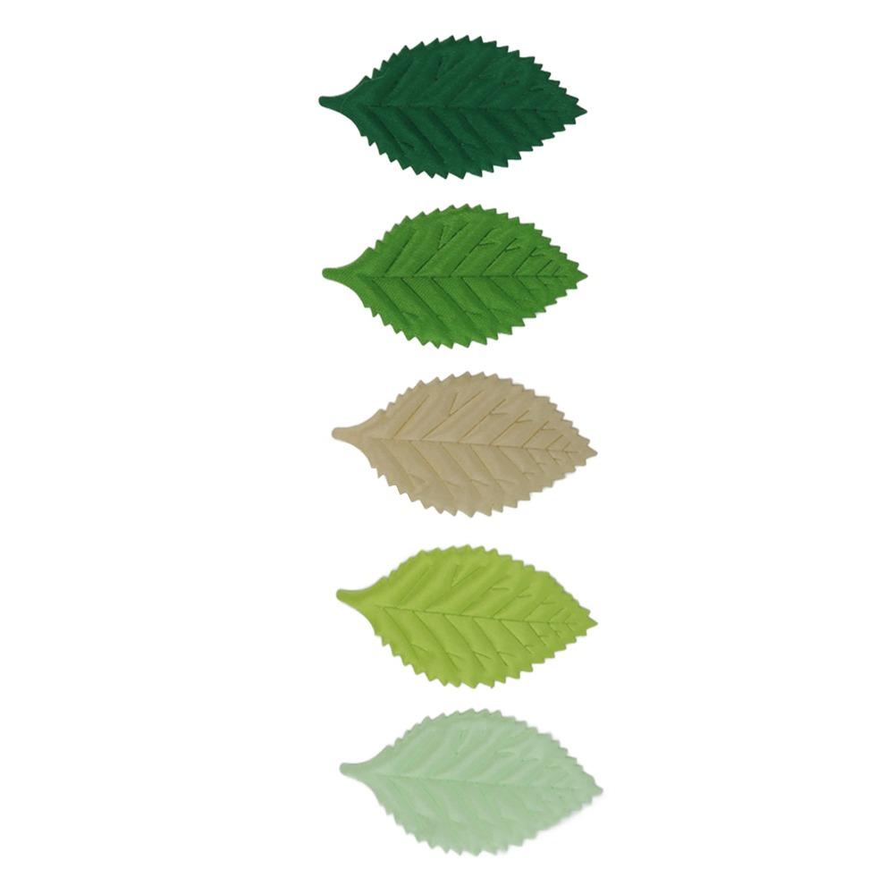 200pcs High Simulation Simulation Leaves Exquisite Details Fabric Leaves DIY Crafts