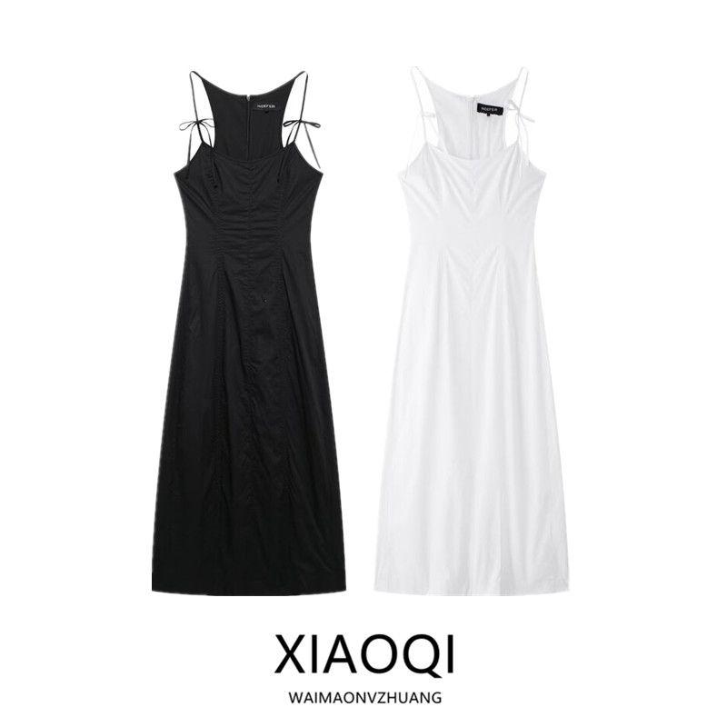 Fashion Style 2024 Autumn New Arrival Women's Bowknot Decoration Trench Coat Fabric Midi Skirt Mid Length Long Length Dress 2858002