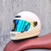 Full Face Motorcycle Helmet Men Women ABS Retro Cruiser Style All Season Use With Multiple Color Options