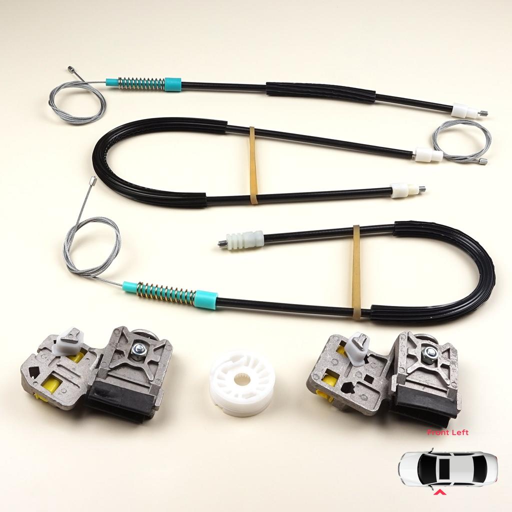 EWR382 Комплект для ремонта стеклоподъемника передней левой двери для Peugeot 607 1999-2010 9650734980 9221Q2 с металлическим кронштейном слайдера