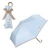 Зонт складной Sanrio Characters Blackout Satin Ribbon Mini Saxophone блокирует свет, защищая от ультрафиолета как от солнца, так и от ребра 50 см Collaboration