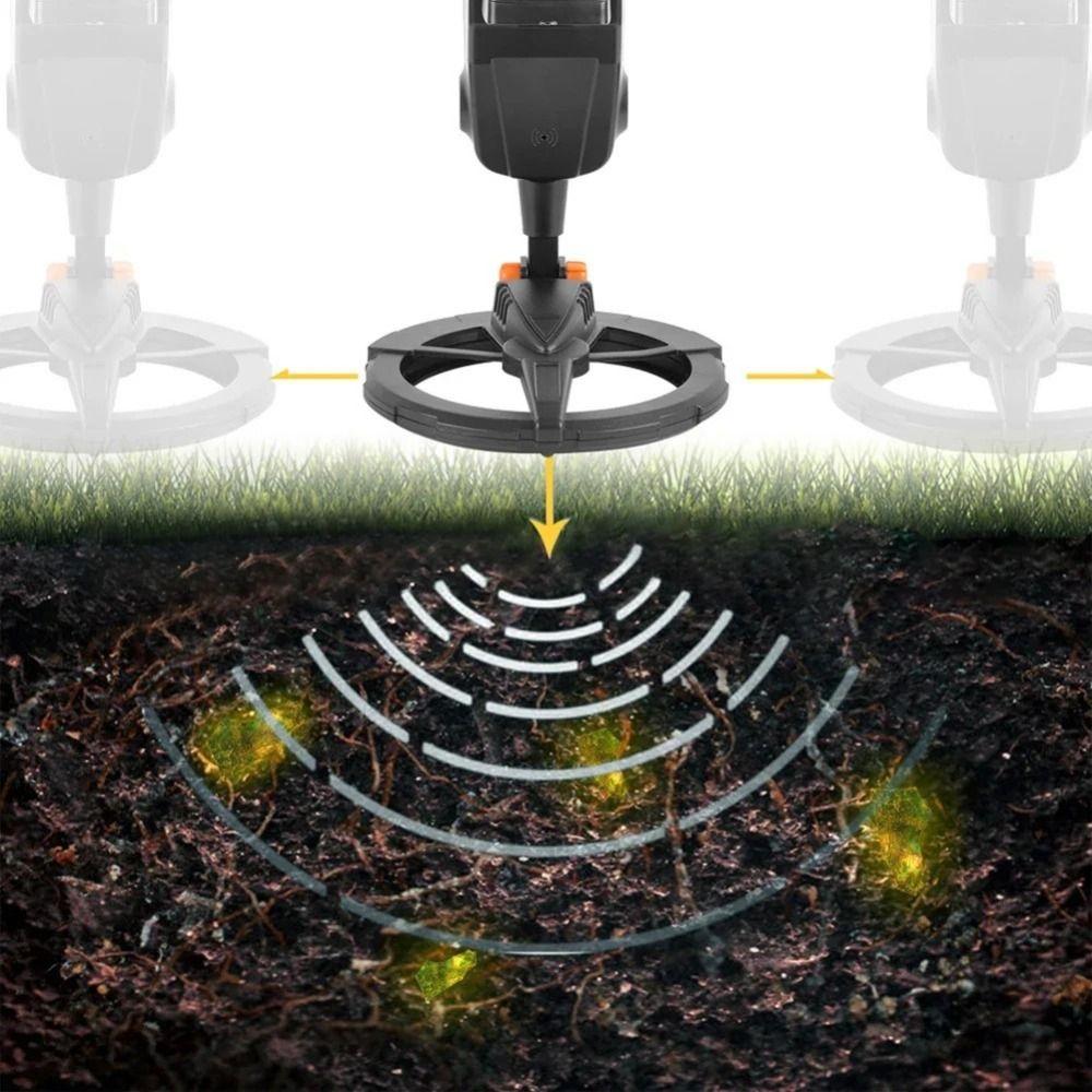 Высокочувствительный подземный металлоискатель ЖК-дисплей Металлический пинпоинтер Поиск сокровищ