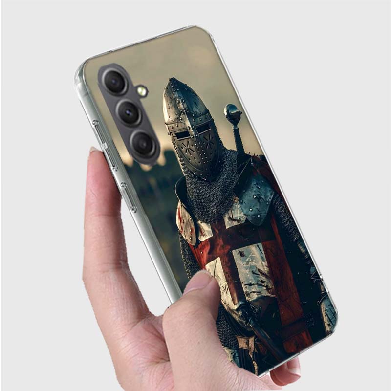 The Bright Red Crusade Phone Case for Samsung A16 A26 A36 A56 A17 A37 A57 A07 A06 A02S A03 A04S A05S Galaxy Note 20 10 A50S A71