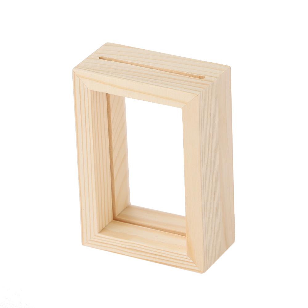 Mini Wedding Decor Art Photo Frame Vintage Wooden Picture Holder