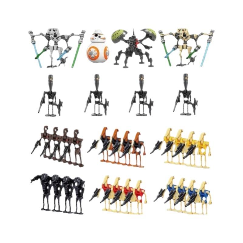 Star Wars Battle Droid Building Blocks Toy Figure Set for Boys, DIY Assembly Puzzle Bricks Kit, Bagged Multiple Styles