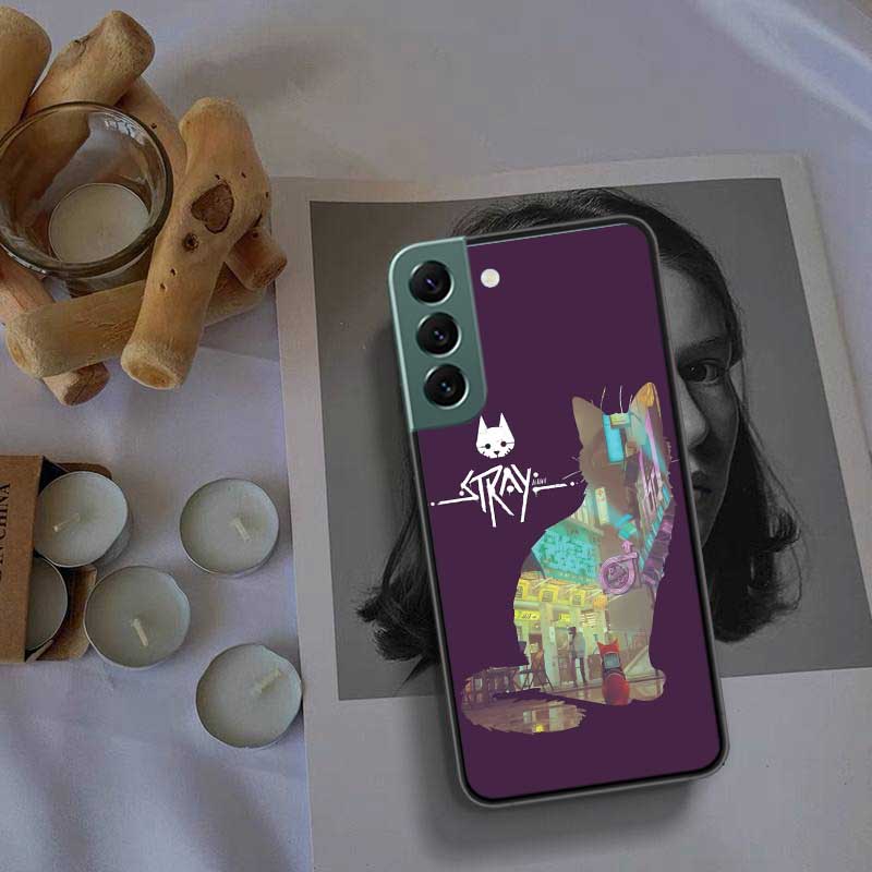 Игровой чехол для телефона S-Stray Cat для Samsung Galaxy S22 S25 Ultra S21 S10 Plus S26 Edge S20 S23 S24 FE Чехол Силиконовый Мягкий ТПУ Cl