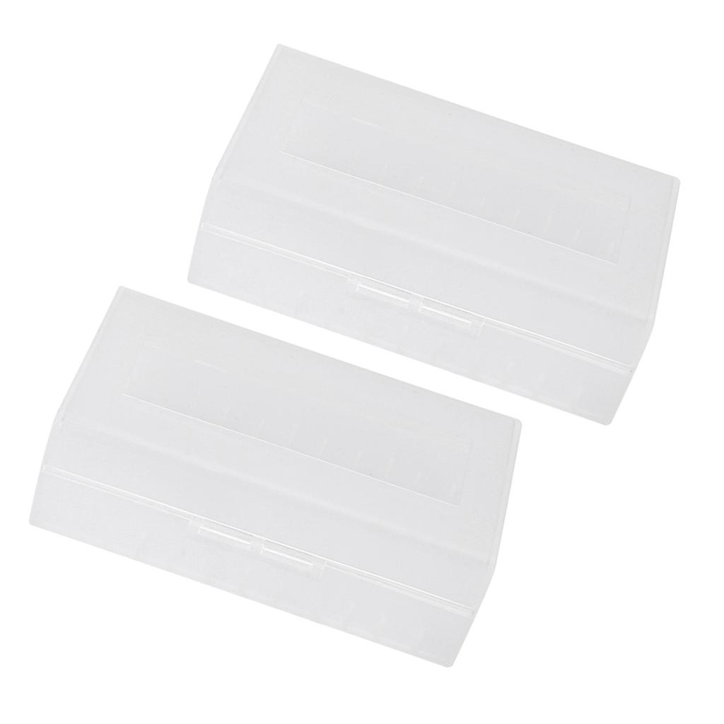 2PCS 2*20700 21700 Battery Box Container NonWaterproof Battery Storage Box