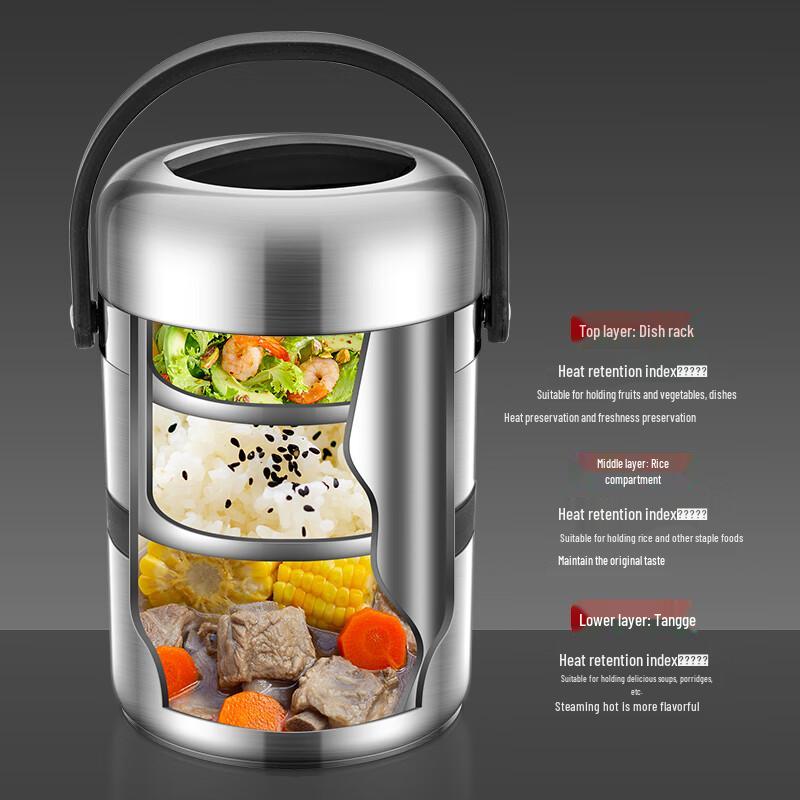 BENS 1.8L 304 SS Insulated Lunch Box