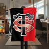 1PC Stade Toulousain Print Flannel Blanket, High quality Comfortable for All Seasons, Home Decor, Warmth and Comfort, Perfect for Christmas Gifts178