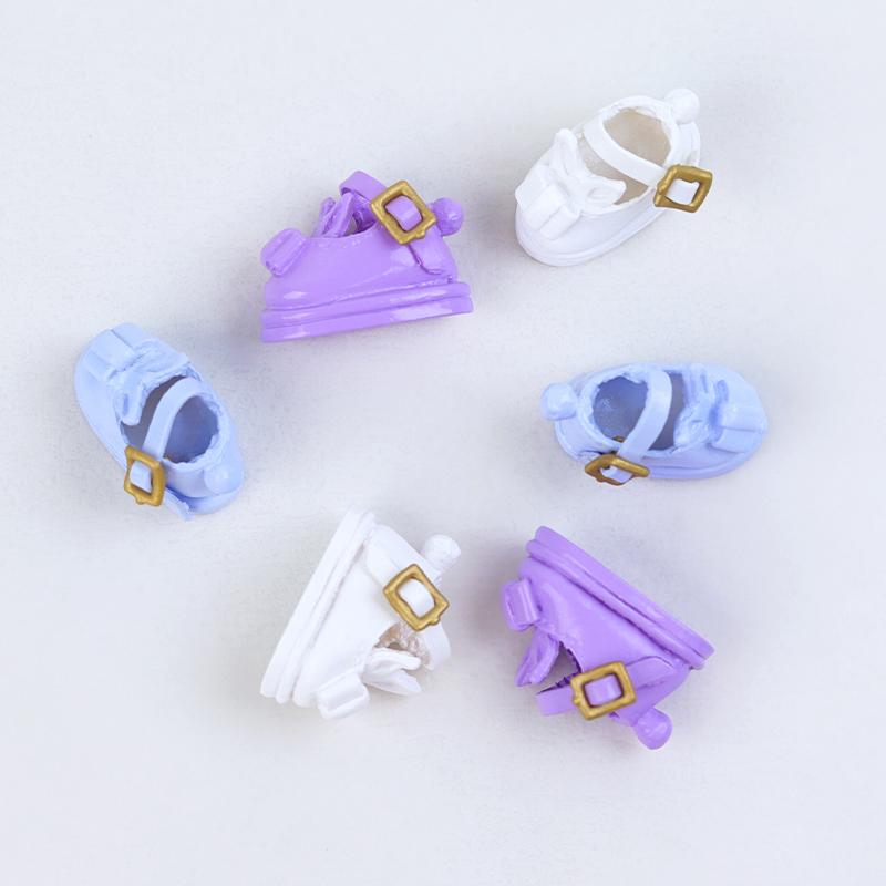 2шт 1:12 OB11 Милые Жемчужные Туфли Принцессы Мэри Кукла Классические Туфли Костюм Для Ob11 1/12 Bjd Съемная Кукла Gsc DOD Аксессуары Для Кукол