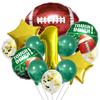 American Football Latex Aluminum Film Balloon Photo Props Football Super Bowl 32 Inch Numbers