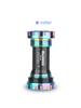HASSNS Threaded Bike Bottom Bracket, Black/Red/Blue/Purple/Titanium color/Gold/Dazzle BB52 68/73mm MTB Integral Sealed Steel Bea