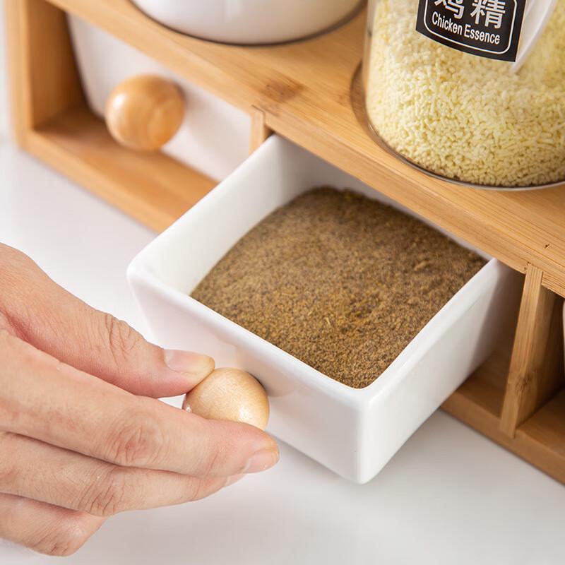 LISM Seasoning Box & Oil Bottle Kitchen Storage Set