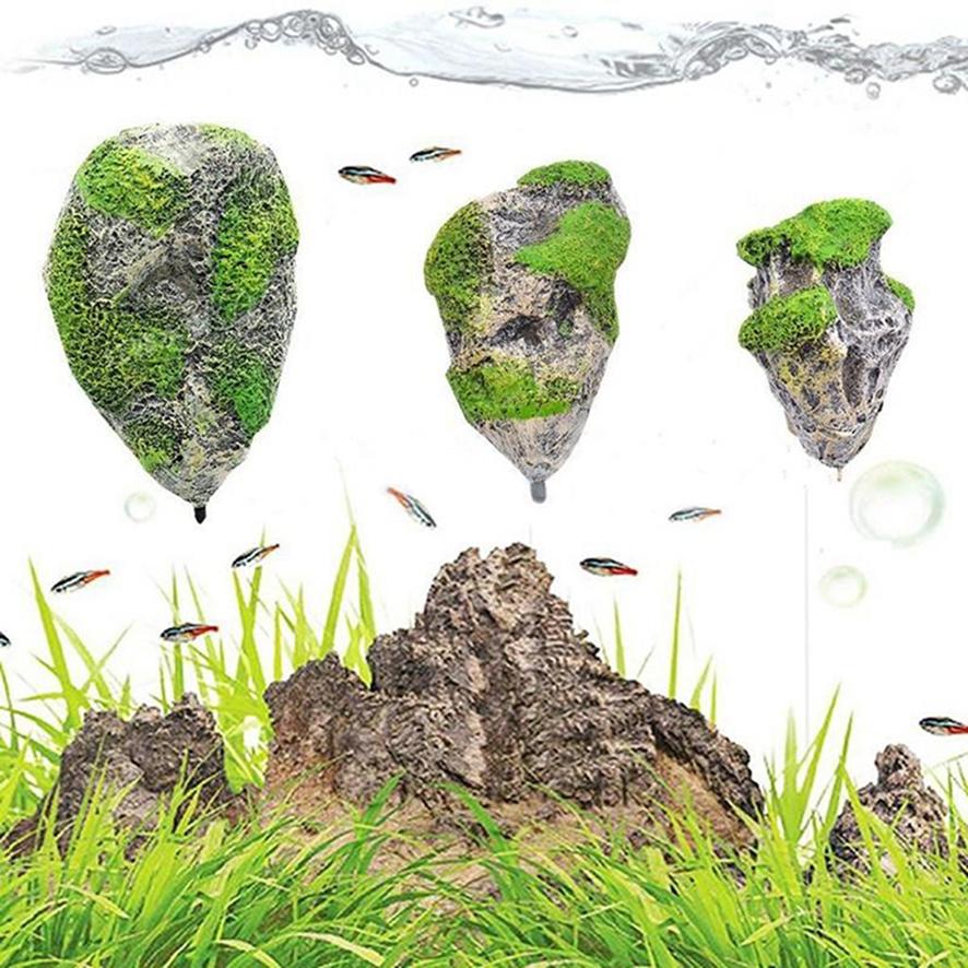 Искусственный плавающий камень для аквариума, ландшафтного дизайна, пемзы, воды, травы, камня