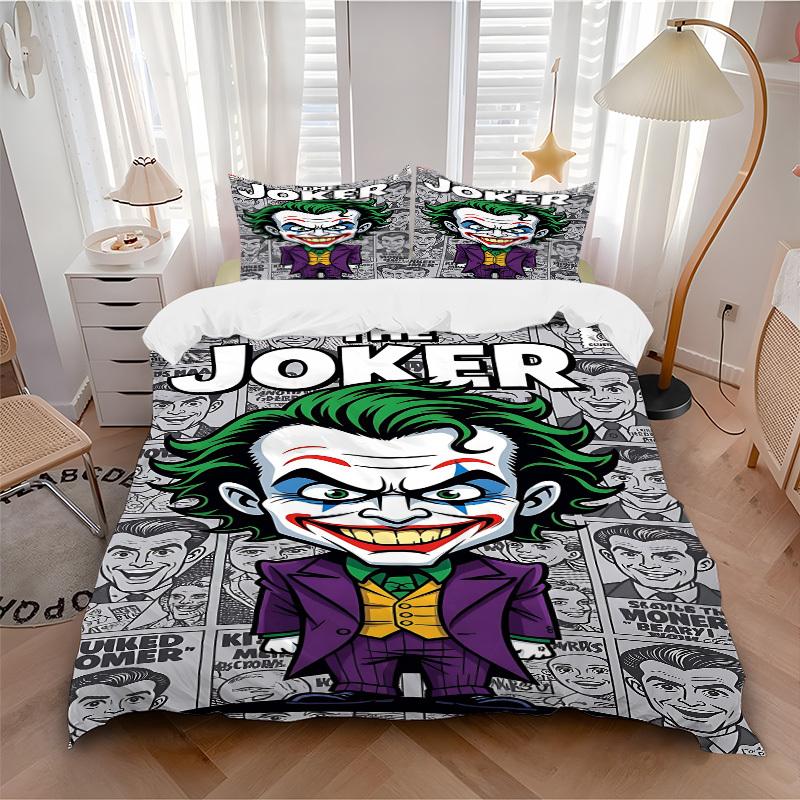 3pcs Joker Duvet Cover Set (1 Duvet Cover + 2 Pillowcases, No Core) - Comfortable, And Breathable Bedroom Decoration yy251104088
