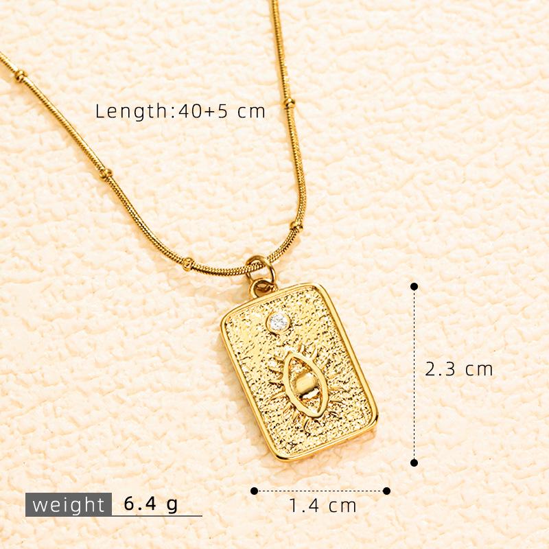 Европейский и американский стиль 3D кулон-ожерелье с картой Таро с инкрустированными микро-бриллиантами