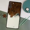 Wood Resin Pattern Phone Case For Samsung Galaxy S25 S20 S21 S22 S23 S24 S26 Ultra S10 Plus S25 FE Back Cover