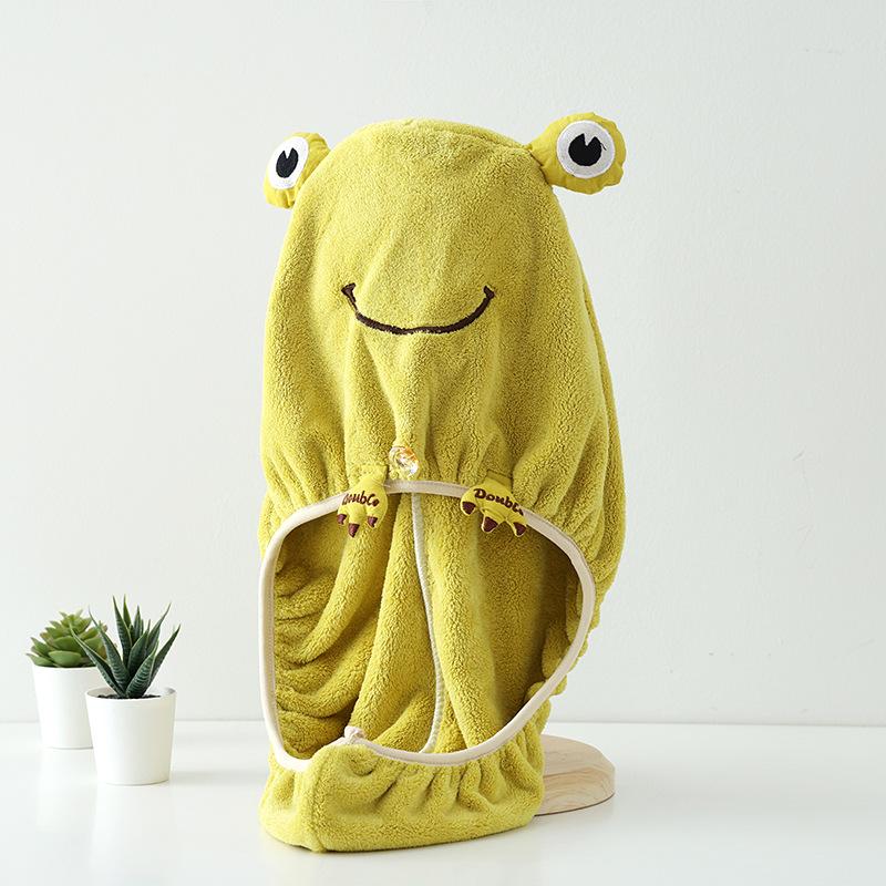 Женская шапочка для сухих волос, утолщенное впитывающее коралловое бархатное полотенце, быстросохнущий тюрбан