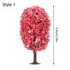 Аксессуары для ландшафтного строительства, украшение железной дороги, миниатюрное цветочное дерево, искусственные пейзажные деревья