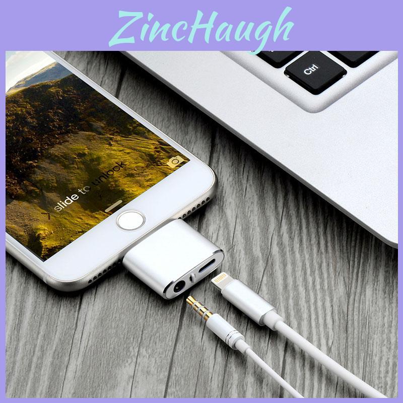Адаптер-зарядный кабель 2-в-1 для iPhone X, Xs Max, 8, 7 Plus, к аудио-наушникам