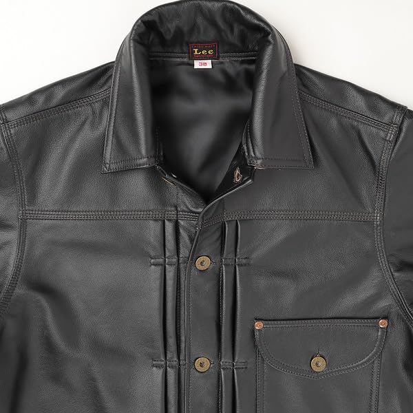 Lee COWBOY JACKET LEATHER men's black