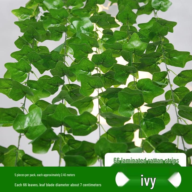 Искусственная лиановидная ротанговая pothos для декора внутренних кондиционеров и водопроводных труб