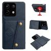 Винтажный кожаный держатель для карт и чехол для телефона для Xiaomi Redmi Note13 Pro, 13, POCO X6 5G, M6 Pro 4G, карманы для карт, двойные защелки, флип-кошелек