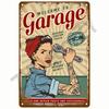 Металлический знак Гараж Газ Масло Свеча зажигания Шиномонтаж Man Cave Club Bar Home Wall Decor Art Vintage Decor Жестяная табличка Декоративная табличка