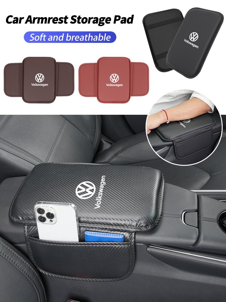 Car Center Console Protector Cover Armrest Box Cushion With Storage Function For Volkswagen VW Golf Passat Sharan Touran zo6