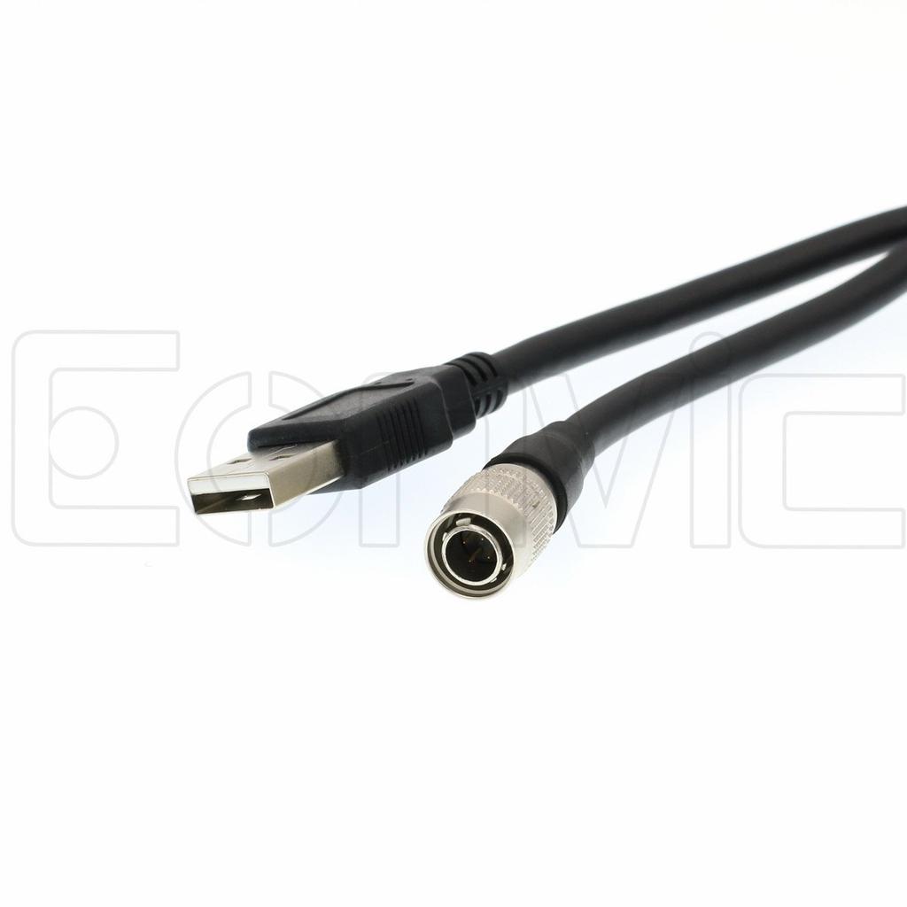 Кабель питания Eonvic 4-Pin Hirose (папа) на USB для рекордеров Zoom F4, F8, Sound Devices 688/644/633
