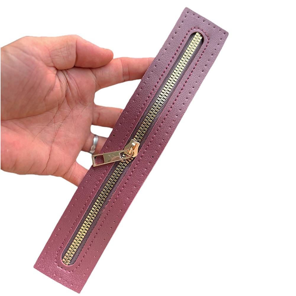 Многоцветная искусственная кожа, прошитая вручную, молния, сделай сам, сумка-молния, сменная, мягкая кожаная сумка-молния, модификация, аксессуар