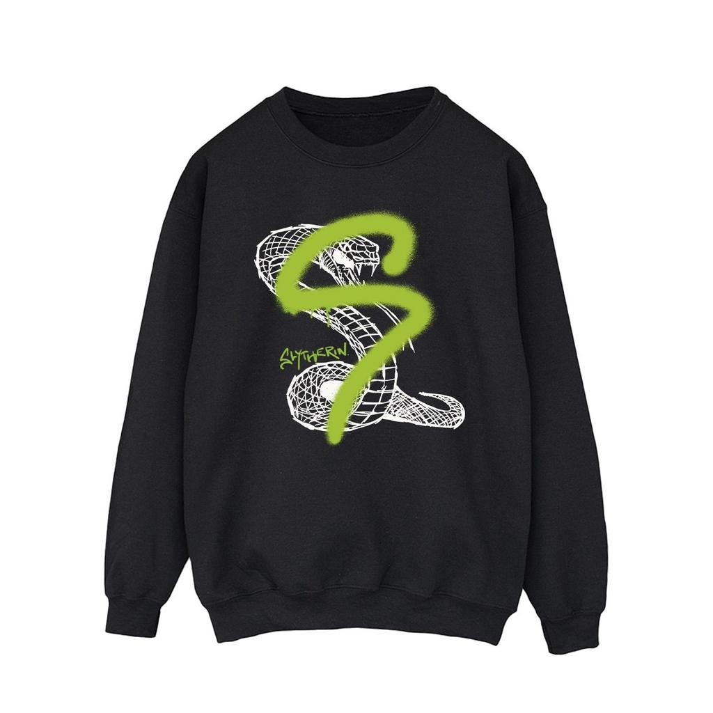 Harry Potter Mens Slytherin Pop Spray Sweatshirt